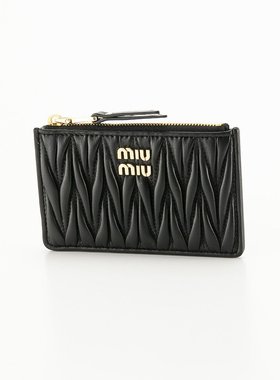 日本直邮Miu Miu 零钱包/零钱包 MATELASSE 钱包小包 5MB06M 2FPP