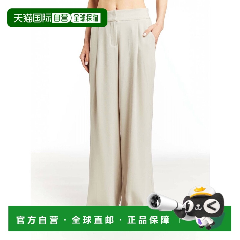 自营 drew伊丽莎的石头裤子 【美国奥莱】直发阔腿裤西装裤