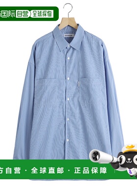 1h可退 日本直邮COOTIE PRODUCTIONS 男装 宽松版型 条纹长袖衬衫