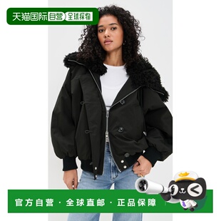 1h可退 香港直邮AGOLDE 女士 Camberly Snorkel 大衣 black黑色