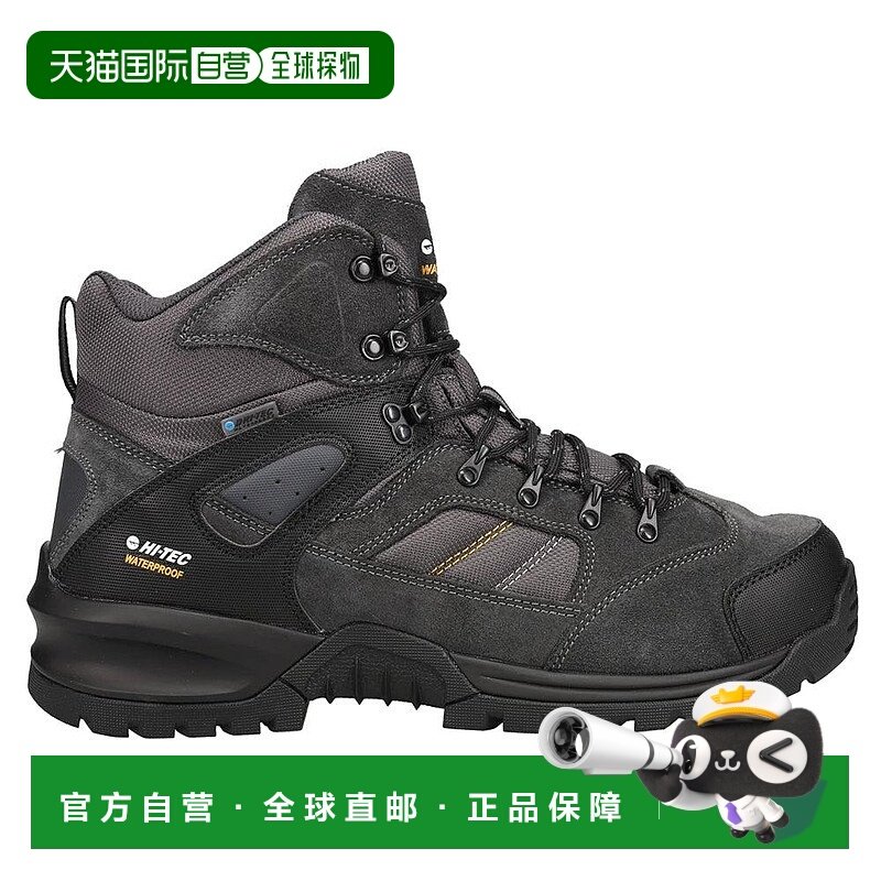 1h可退 【美国直邮】Hi Tec Rock Mid WP 黑色登山靴 男士时尚徒