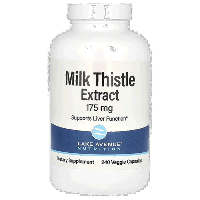 香港直发iHerb Lake Avenue水飞蓟提取物呵护肝脏无麸175mg240粒