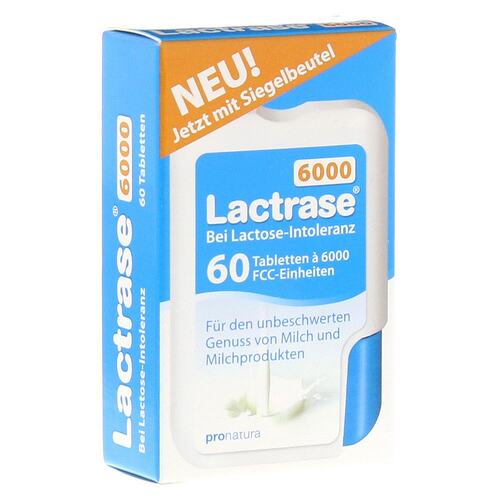 欧洲直邮德国乐迪士Lactrase 6000FCC乳糖酶片60粒