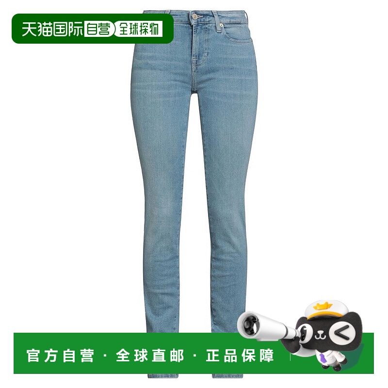 1h可退 【美国直邮】7 for all mankind 女士 牛仔裤直筒口袋