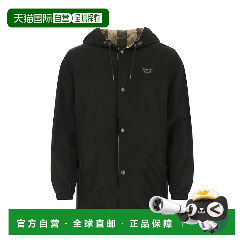 1h可退 香港直邮BURBERRY 男士风衣 8043403A1189 SS2025 黑色 GI