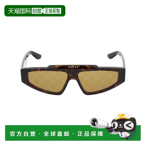 1h可退 香港直邮潮奢 Gucci 古驰 男士 几何框太阳镜 GG1591S