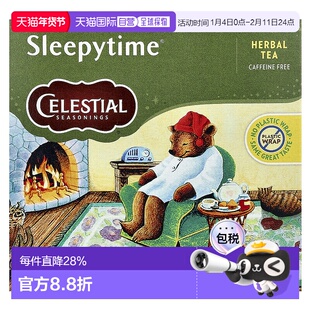 香港直发Celestial Seasonings草茶花草茶舒缓清爽洋甘菊40包茶包