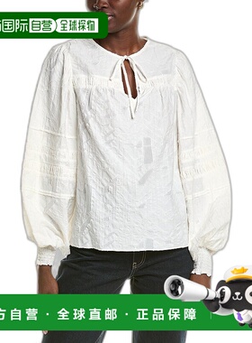 自营 Ramy Brook Kyle 上衣 - 白色 泡泡袖长袖美国直发奥莱