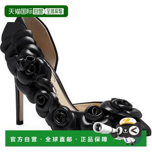 自營(yíng)jessica 尖頭拖鞋 連衣裙高跟鞋 黑色納 simpsonPointesta女式