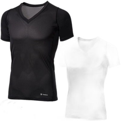 日本直邮Goldwin C3fit 凉爽 V 领半袖短袖衬衫 GC62112