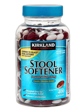 美国直邮Kirkland科克兰StoolSoftener大便软化剂胶囊老人400粒