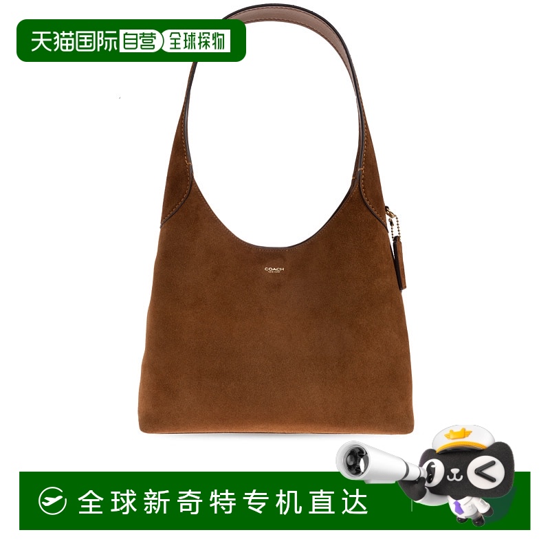 1h可退 香港直邮COACH 女士手提包 CW6370B4WBR CO 棕色 Handbag