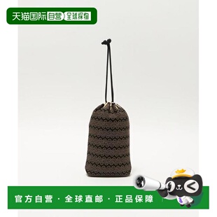 日本直邮UNITED ARROWS 印傳屋上原勇七 爪唐草图案 M号 束口袋