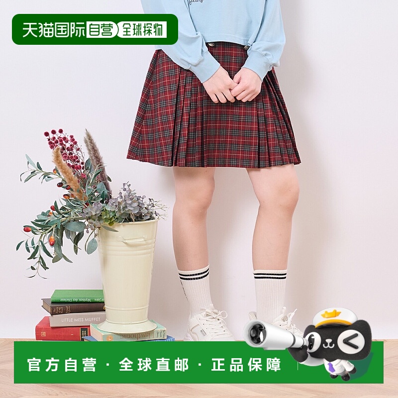 日本直邮Pom Ponette 青少年纽扣百褶裙