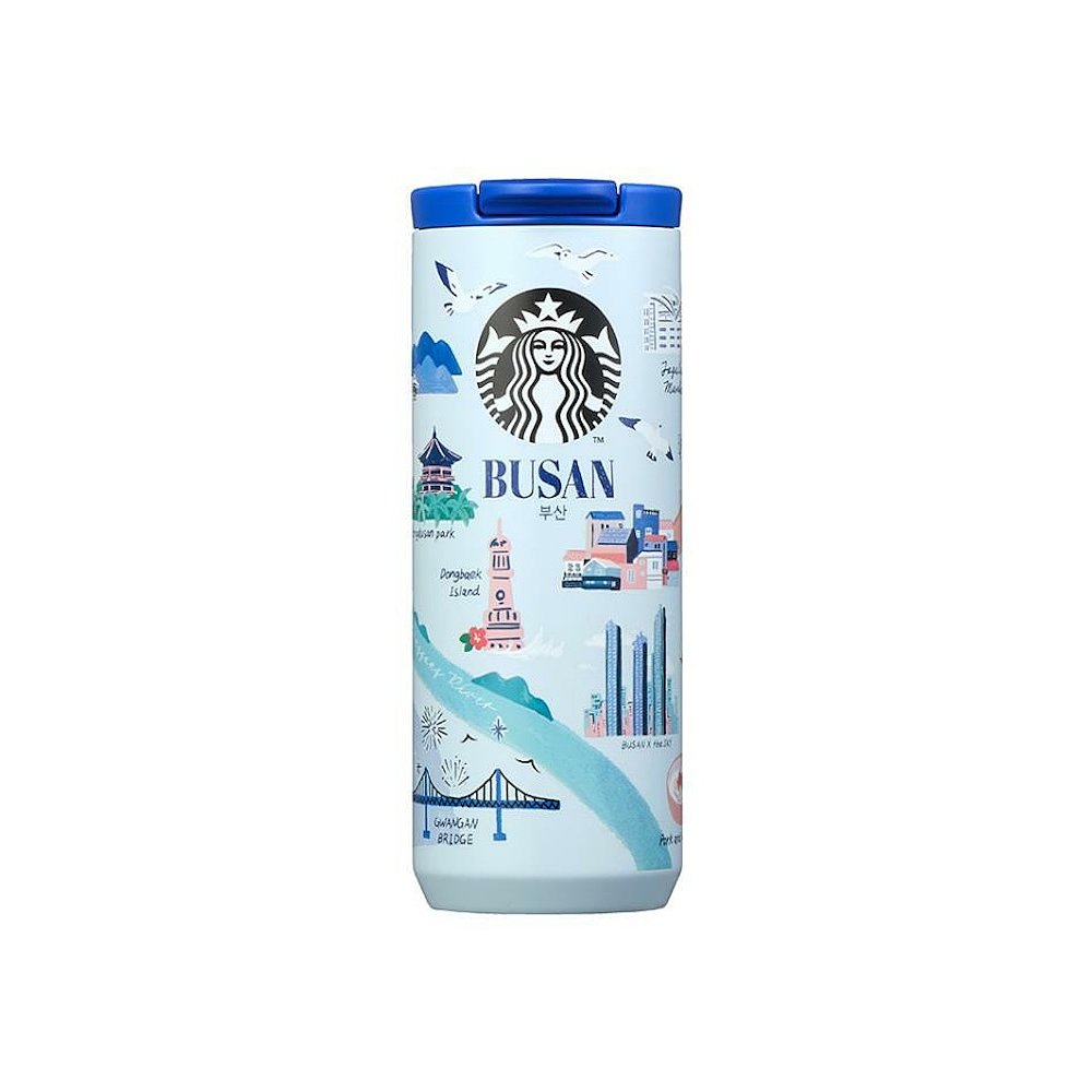 韩国直邮STARBUCKS星巴克新款城市版户外不锈钢保温杯休闲杯355ml
