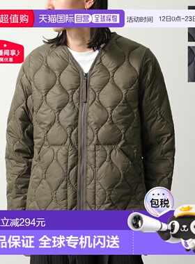 日本直邮TAION 男士V领拉链羽绒服 (101ALSZML-1) - 可收纳带储物