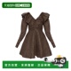 女士连衣裙 A103010810730925 SS2026 香港直邮GANNI 棕色 Dress