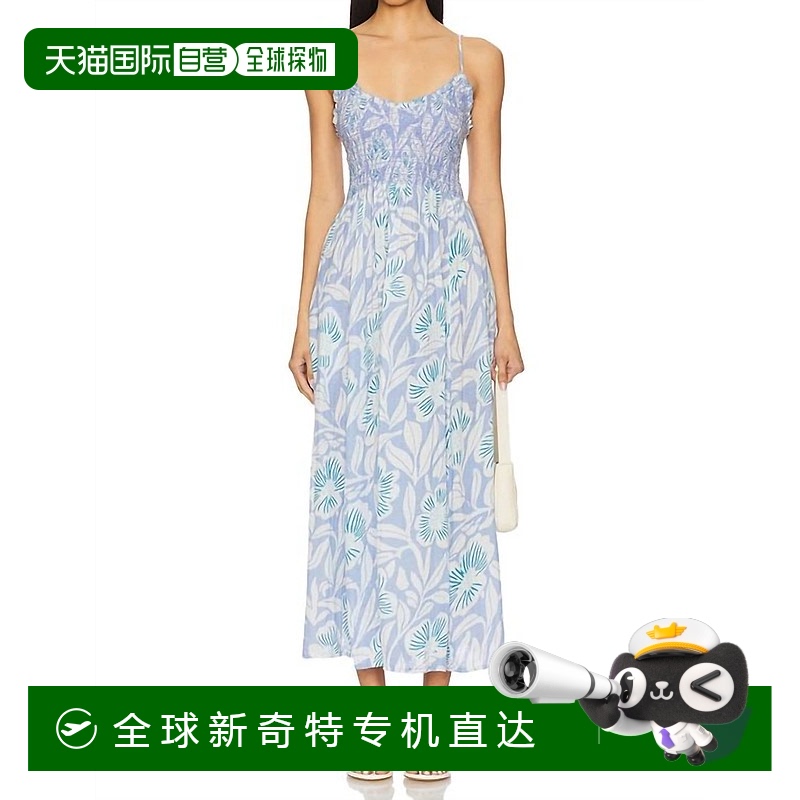 自营 free peopleSweet Nothing Midi连衣裙蓝色Vista组合-蓝色Vi