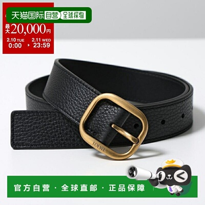 日本直邮LOEWE ROUNDED SOFT 皮带 E619Z26X53 女士真皮 1206/黑/