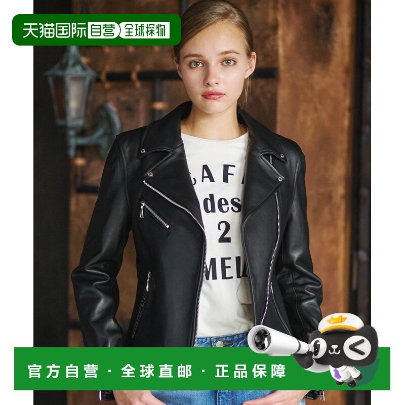 1h可退 日本直邮DRESSTERIOR 女士双排扣羊皮机车夹克 0854101299,女装/女士精品,皮衣,淘宝优惠券,粉丝福利购,淘宝优惠卷