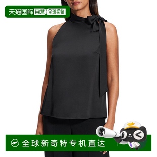 自营 美国奥莱直发 theory理论侧系带吊带上衣 黑色