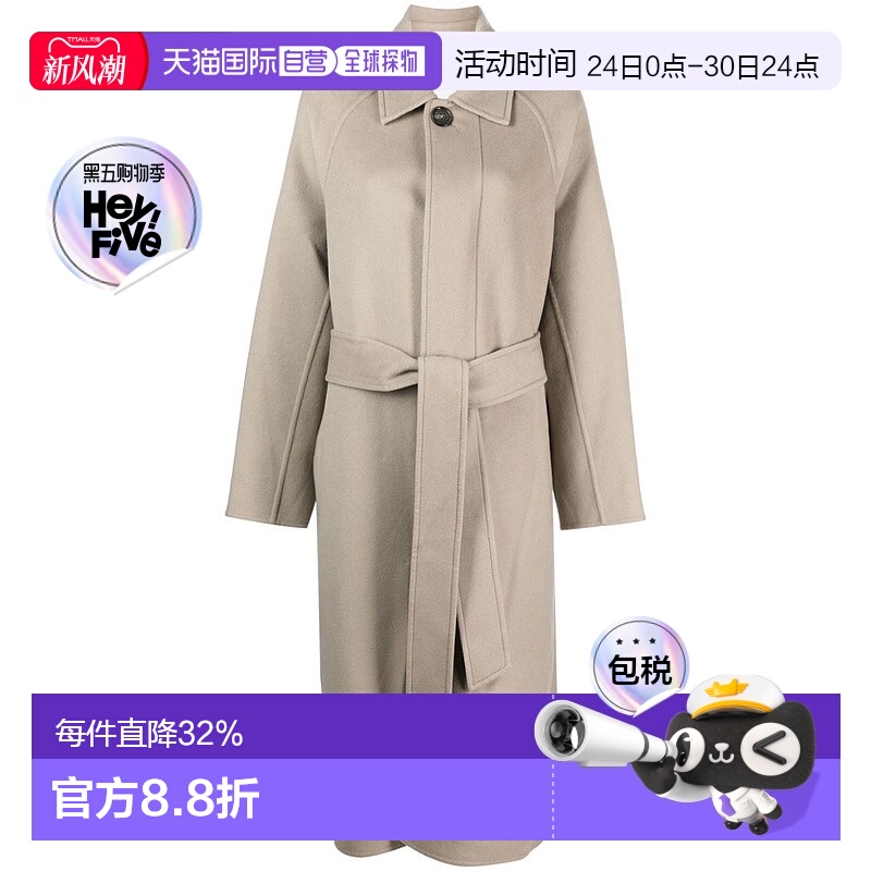 1h可退 香港直邮Ami Paris 女士 长袖大衣 FCO308WV0022 beige米