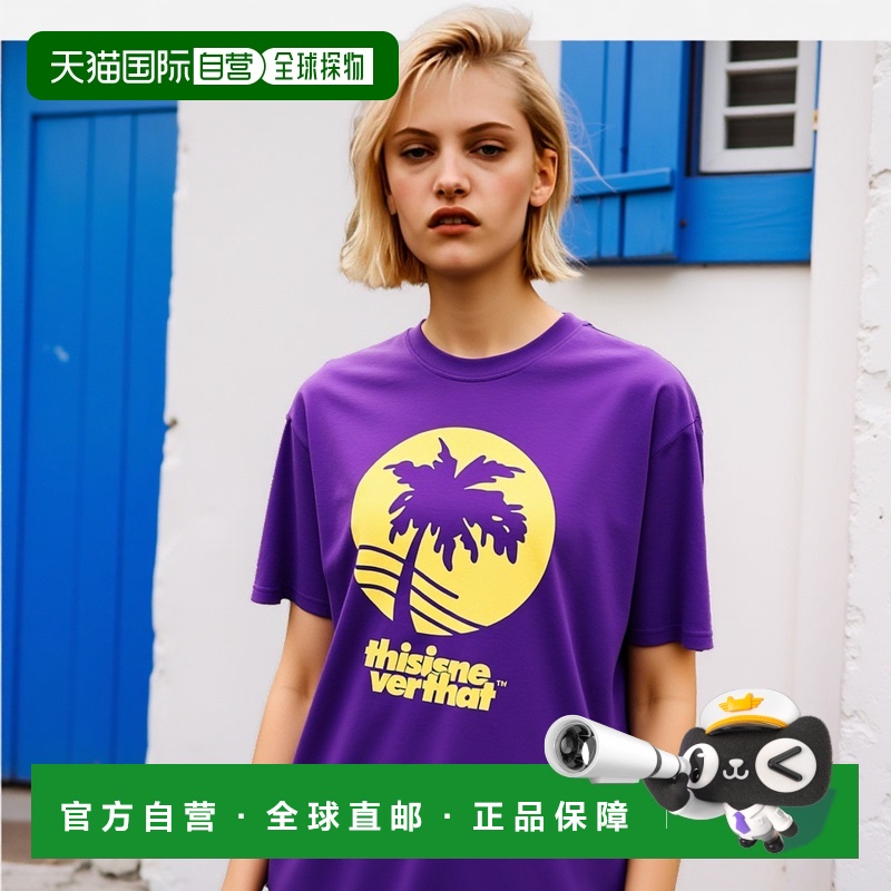 韩国直邮THISISNEVERTHAT T恤Palm Tree Tee PurpleTN231TTSST33P