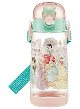 日本直邮Skater斯凯达 儿童塑料水壶500ml 迪士尼公主23 PDDR5
