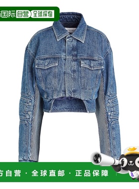香港直邮off-white 女士 牛仔布夹克 blue蓝色 舒适时尚外套