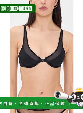 1h可退 香港直邮Wolford 女士 前扣式深V文胸 black黑色 舒适时尚