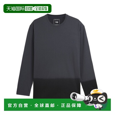 香港直邮Y-3 男士T恤 KQ9780 SS2026 灰色 长袖T恤