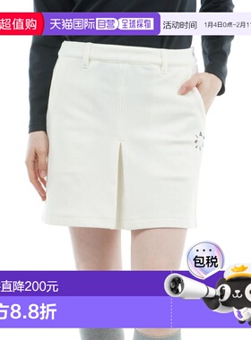 日本直邮Admiral GOLF 女士高张力抓绒衬里高尔夫裙 ADLA573-WHT