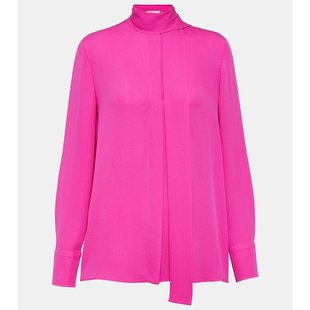 打结领真丝乔其纱衫 潮奢 女士 华伦天奴 000276 Valentino