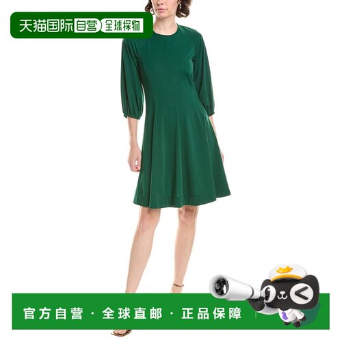 自营weekend max mara周末Max Mara Trine Midi连衣裙-绿色 美国