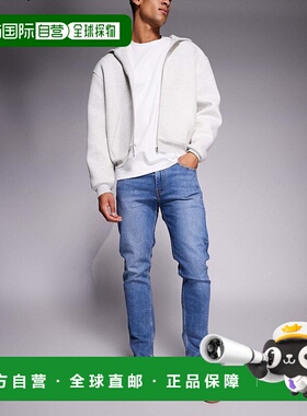 1h可退 香港直邮潮奢 Levi'S 李维斯 男士 515 修身中长蓝色牛仔