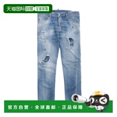 s30342 日本直邮DSQUARED2 470 男士 s74lb1366 纽扣牛仔裤 蓝色