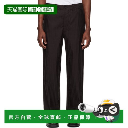 1h可退 香港直邮LACOSTE 男士休闲裤 HH18813LA SS2026 棕色 Laco