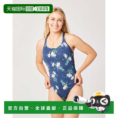 自营Women's Carve Designs Beacon Swimsuit Bouquet Scoop Neck