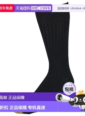 自营 gold toe男士加大码罗纹吸湿排汗正装袜（3 双装）- 黑色 美