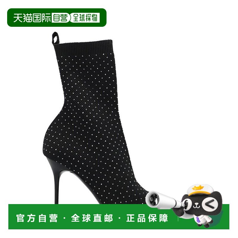 1h可退 香港直邮Balmain 巴尔曼 女士 高跟袜式短靴 YN1TA680TKYD