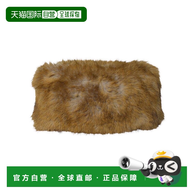 自营msgm毛绒质感棕色人造毛皮手提袋-棕色 美国奥莱直发