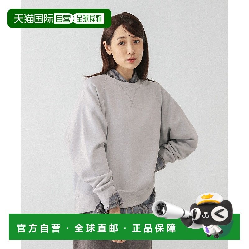 1h可退 日本直邮GLOBAL WORK 女装 柔软加绒半高领连帽衫 春季宽