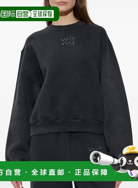 美国直邮ALEXANDER WANG - Women Hotfix Logo Crewneck Sweatshi