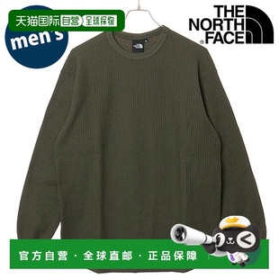 男士 长袖 保暖华夫格圆领T恤 日本直邮THE 户外上 FACE TNF NORTH
