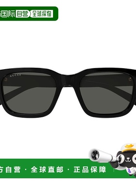 1h可退 香港直邮潮奢 Gucci 古驰 男士 Eyewear 方格太陽眼鏡 GG1
