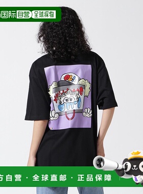 1h可退 日本直邮over print 男女同款 宽松版型 半袖T恤 胸前logo