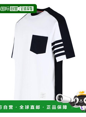 香港直邮THOM BROWNE 男士T恤 MJS312AJ0320100 AW2026 白色