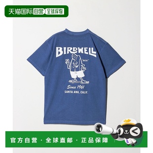 宽松休闲 男女同款 Pigment做旧工艺T恤 日本直邮BIRDWELL 1h可退