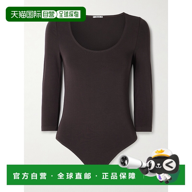 1h可退 香港直邮Wolford 女士 Tokio thong 弹性针织连体衣 76070