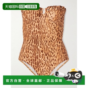 whipstitched Cascadian 豹纹钢托泳衣 女士 香港直邮ZIMMERMANN